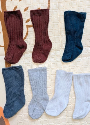 Lot de 7 paires de chaussettes montantes bébé, merk: Inconnu, staat: Heel goed, maat: EU 16 - 18, € 2,00, € 2,80 inclusief Kopersbescherming