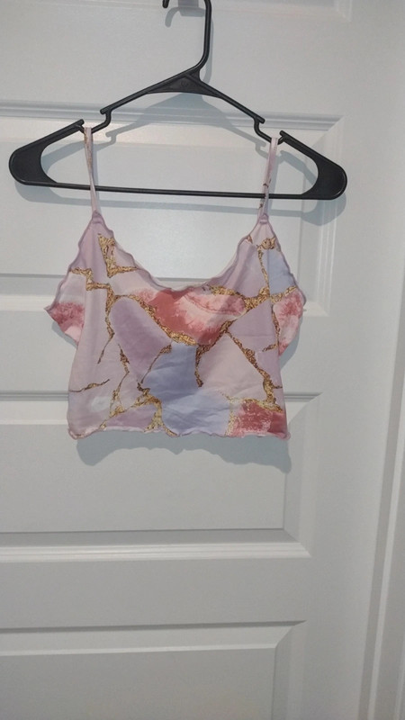 Crop top pink and purple shien size medium 3