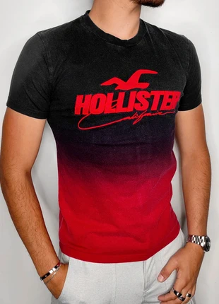 T-shirt Hollister noir dégradé rouge T.XS, brand: Hollister, condition: Very good, size: XS, €12.00, €13.30 includes Buyer Protection Pro