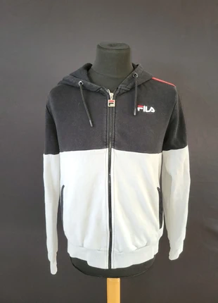 Sweat/pull à capuche noir blanc Fila, brand: FILA, condition: Good, size: S, €10.00, €11.20 includes Buyer Protection Pro