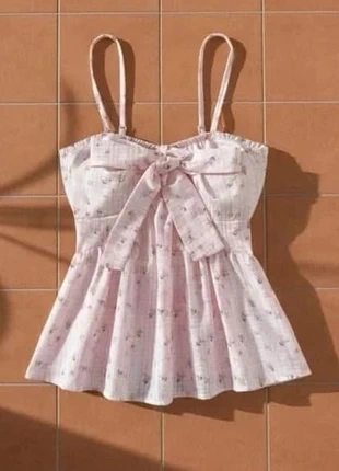 Top à bretelles noeud, taille S, style romantique chic estival, brand: Elodianne, condition: Very good, size: S / 36 / 8, €30.99, €33.24 includes Buyer Protection Pro