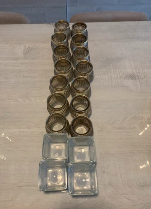 Lot 18 bougeoirs mariage déco doré et transparent, brand: Inconnu, condizioni: Ottime, €12.00, €13.30 include la Protezione acquisti