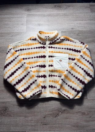 Veste polaire Dickies sherpa modèle Falkville crème et violet en polyester femme - Taille M, marca: Dickies, estado: Muito bom, tamanho: M / 38 / 10, €65.00, €68.95 inclui Proteção do Comprador