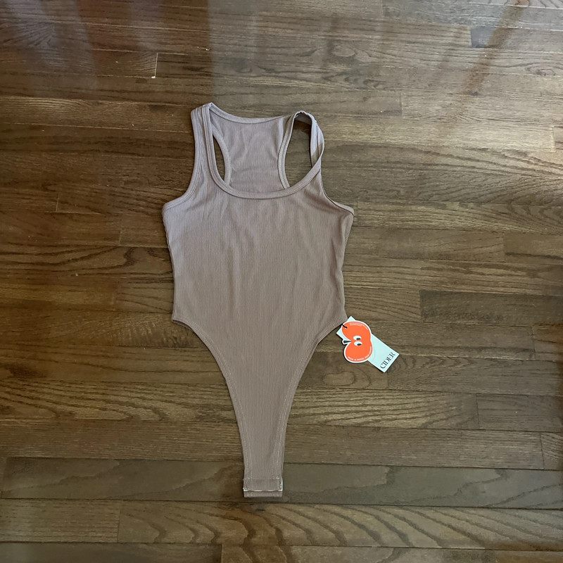 Cider brown bodysuit tank top 1