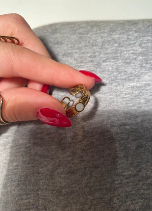 Bague acier inoxydable perle blanche, merk: Boutique indépendante, staat: Nieuw zonder prijskaartje, maat: Aanpasbaar, € 8,00, € 9,10 inclusief Kopersbescherming