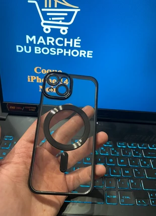 iPhone 14 – Coque MagSafe Noir | Hülle MagSafe Schwarz | MagSafe Case Black, brand: Marché du Bosphore, condition: New with tags, €2.90, €3.75 includes Buyer Protection Pro