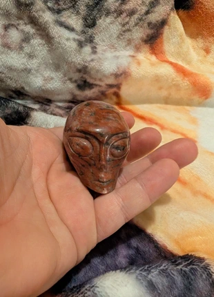 Alien en jaspe rouge, marque: Crystal, état: Neuf sans étiquette, 6,00 €, 7,00 € Protection acheteurs incluse