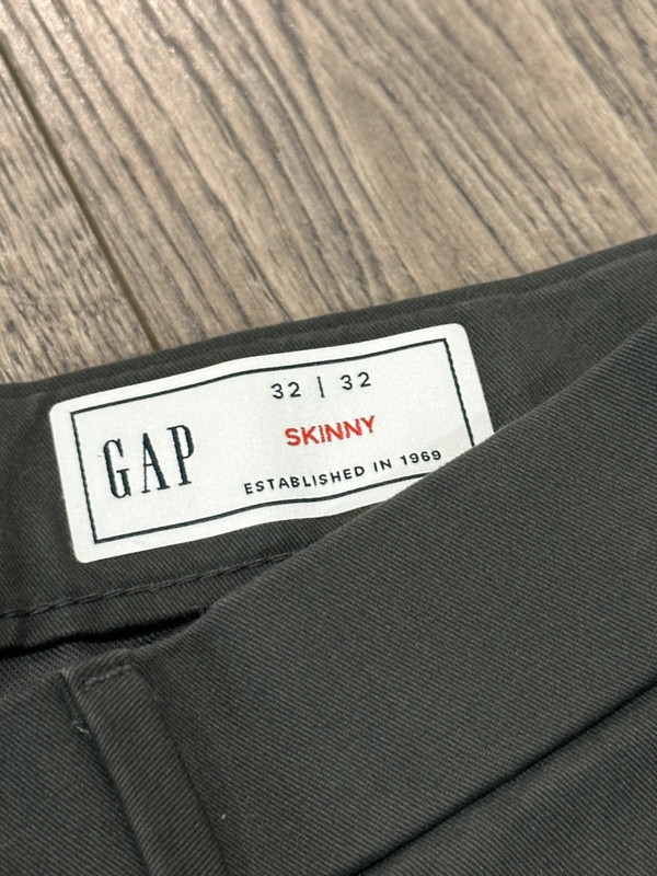 Dark Grey Gap Skinny Modern Chinos 32”x32” 2