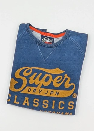 Felpa uomo Superdry blu XL vintage logo senape cotone/poliestere, marke: Superdry, zustand: Sehr gut, größe: XL, 34,90 €, 37,35 € inklusive Vinted-Käuferschutz