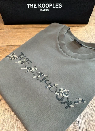 T-shirt The Kooples "what is" I kaki/leopard I S I NSR632, marke: The Kooples, zustand: Sehr gut, größe: S, 44,80 €, 47,74 € beinhaltet Vinted-Käuferschutz Pro