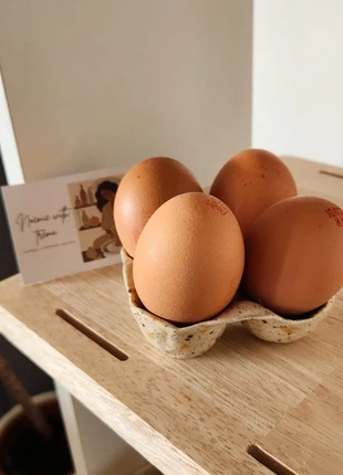 Porte-œufs 4 en céramique petits cœurs, brand: Fait Main, condition: New with tags, €6.00, €7.00 includes Buyer Protection