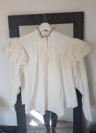 Chemisier blanc Valentine Gauthier, marca: Valentine Gauthier, estado: Novo sem etiquetas, tamanho: S / 36 / 8, €60.00, €63.70 inclui Proteção do Comprador