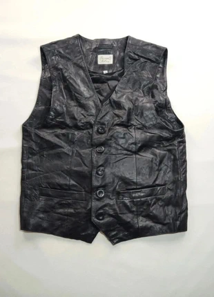 Veste en cuir sans manche vintage Rover & Lakes noir Taille L, marque: Rover & Lakes, état: Bon état, taille: L, 15,00 €, 16,45 € Protection acheteurs (Pro) incluse