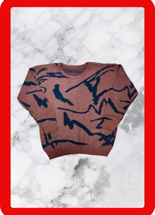 Pull y2k vintage rouge avec motif noir XL, marque: y2k, état: Neuf sans étiquette, taille: XL, 20,00 €, 21,70 € Protection acheteurs incluse