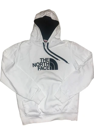 Pull à capuche The North Face blanc avec logo noir, brand: The North Face, condition: Very good, size: M, €20.00, €21.70 includes Buyer Protection