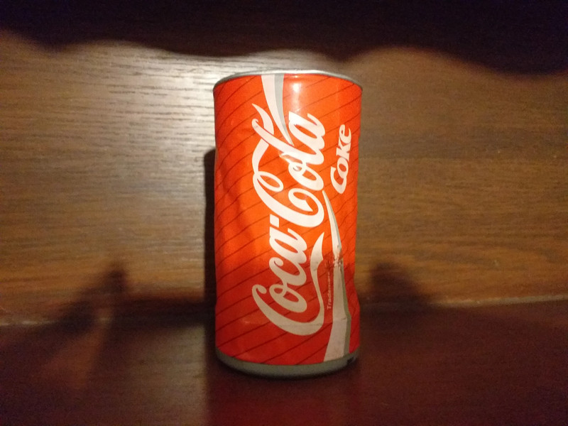Coca cola lattina morbida che balla gadget pubblicita