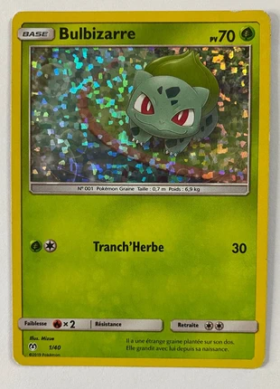 Bulbizarre 1/40 holographique, marke: Pokémon, zustand: Gut, 2,00 €, 2,80 € inklusive Vinted-Käuferschutz