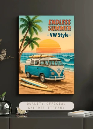 Affiche – Endless Summer VW Style A3, brand: Tendance, condition: Very good, €10.00, €11.20 includes Buyer Protection Pro