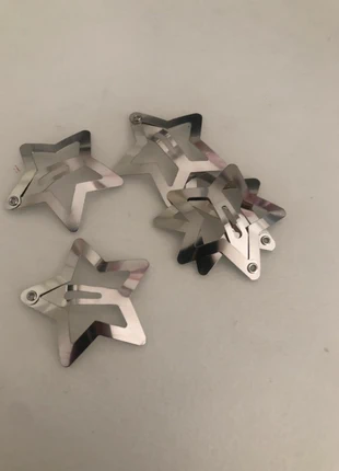 y2k 5 pieces star silver hair clips, staat: Heel goed, € 2,50, € 3,33 inclusief Kopersbescherming