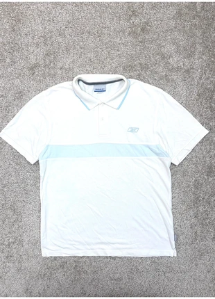 Polo manche courte blanc & bleu Reebock vintage homme - M, marque: Reebok, état: Bon état, taille: M, 10,00 €, 11,20 € Protection acheteurs incluse