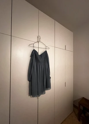 Blue off shoulder Zara dress, marca: Zara, estado: Bueno, tamaño: S / 36 / 8, 15,00 €, 16,45 € Protección al comprador incluida