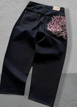 Jean baggy brodé --Y2K, marque: y2k, état: Neuf sans étiquette, taille: M, 45,00 €, 47,95 € Protection acheteurs incluse