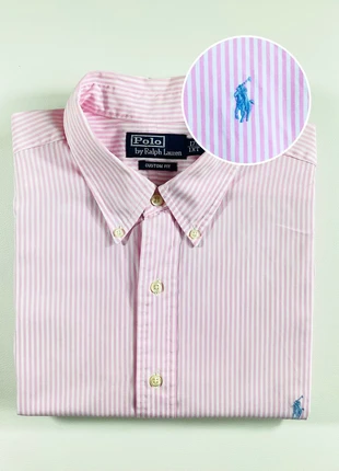 Chemise rayée rose et blanc logo brodé Ralph Lauren – Custom Fit – taille XL Long (1X Tall), marque: Ralph Lauren, état: Très bon état, taille: XL, 39,00 €, 41,65 € Protection acheteurs incluse
