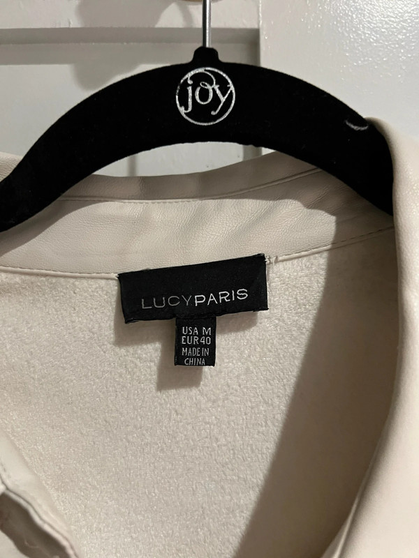 Lucy Paris faux leather blouse 2