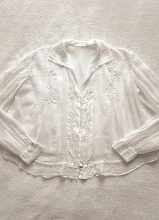 Chemise ancienne brodée 🤍, brand: Vintage, condition: Very good, size: S / 36 / 8, €50.00, €53.20 includes Buyer Protection Pro