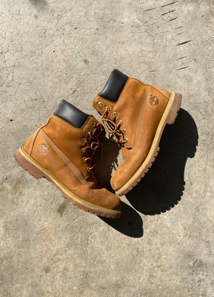 Bottines à Lacets Timberland Femme 38 Moutarde Marron 6-Inch Premium WP Boots Cuir Travail, marke: Timberland, zustand: Sehr gut, größe: 38, 79,00 €, 83,65 € inklusive Vinted-Käuferschutz