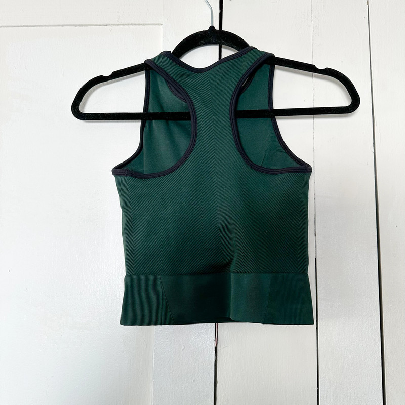 Abercrombie & Fitch | YPB SeamlessCORE Ribbed Scuba Cropped Tank in Green 2