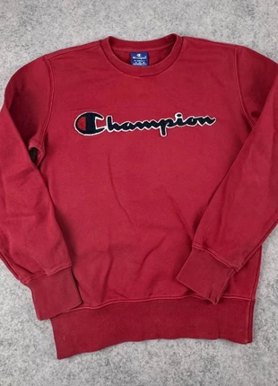 Sweat Champion rouge logo brodé – Taille XS/S, marque: Champion, état: Très bon état, taille: XS, 12,00 €, 13,30 € Protection acheteurs incluse