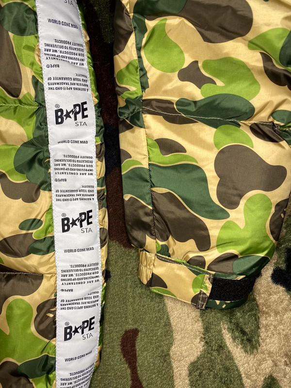 BAPE abc camo down jacket green Vinted