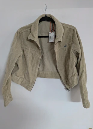 Veste courte en velours côtelé Superdry, merk: Superdry, staat: Nieuw met prijskaartje, maat: L / 40 / 12, € 20,00, € 21,70 inclusief Kopersbescherming