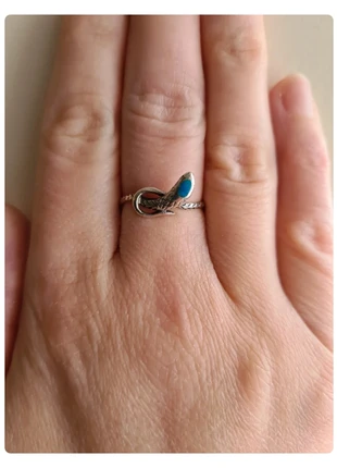 Bague en argent et turquoise amérindienne décor serpent des années 60/70, marke: Fabrication Artisanale, zustand: Sehr gut, größe: 56.9 mm / 18.1 mm Ø, 12,00 €, 13,30 € inklusive Vinted-Käuferschutz