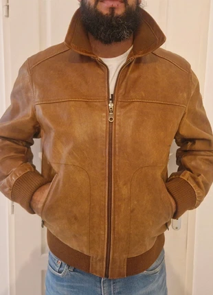 Veste cuir homme, merk: OAKWOOD, staat: Heel goed, maat: XL, € 55,00, € 58,45 inclusief Kopersbescherming