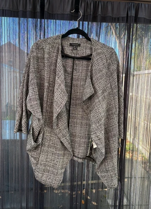 🖤 Atmosphere Grey Check Waterfall Jacket – Size 12 (Fits Up to UK 16), brand: Atmosphere, condition: Very good, size: XXL / UK 24-26, £6.00, £7.00 includes Buyer Protection