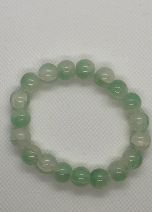 Bracelet en perle naturelle d'agate vert / fait main / bijou femme, brand: Fait Main, condition: New with tags, €4.00, €4.90 includes Buyer Protection