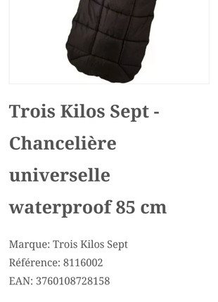 Trois Kilos Sept Chancelière universelle waterproof 85 cm
