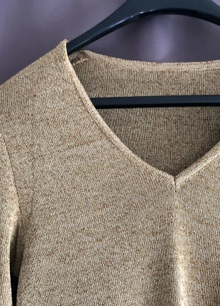 h&m top pailette dorée , staat: Heel goed, maat: M / 38 / 10, € 3,00, € 3,85 inclusief Kopersbescherming