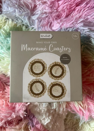 Make your own macrame coasters kit - box slightly damaged, brand: Macrame, condition: Good, £2.00, £2.80 includes Buyer Protection
