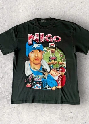 NIGO T-shirt Street Hip Hop: Stampa Vecchio Stile in Cotone di Altissima Qualità, marke: Graphic Tee, zustand: Neu, größe: XL, 39,99 €, 42,69 € inklusive Vinted-Käuferschutz