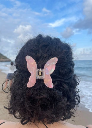 pince papillon nacrée – butterfly hair claw Rosée, estado: Nuevo con etiquetas, 6,00 €, 7,00 € Protección al comprador incluida