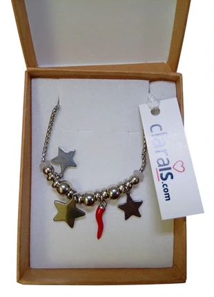 Bracciale Donna Scaccia Malocchio Corno Rosso Stile Napoli, brand: Clarais, condizioni: Nuovo con cartellino, €2.90, €3.75 include la Protezione acquisti Pro