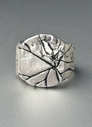 Bague massive martelée en argent, marque: Argent, état: Très bon état, taille: 18,1 mm, 10,00 €, 11,20 € Protection acheteurs incluse