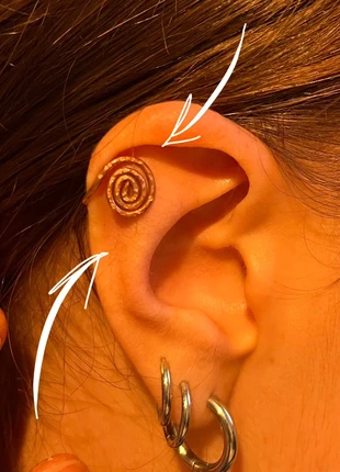 Earcuff fatto a mano in rame, marque: Vintage Dressing, état: Très bon état, 5,00 €, 5,95 € Protection acheteurs incluse