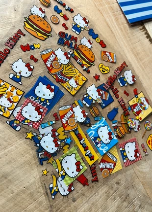 Kawaii stationery stickersheet blauw, sanrio character hello kitty nieuw thema hamburger/friet, marque: Sanrio, état: Neuf sans étiquette, taille: Taille unique, 2,25 €, 3,06 € Protection acheteurs incluse
