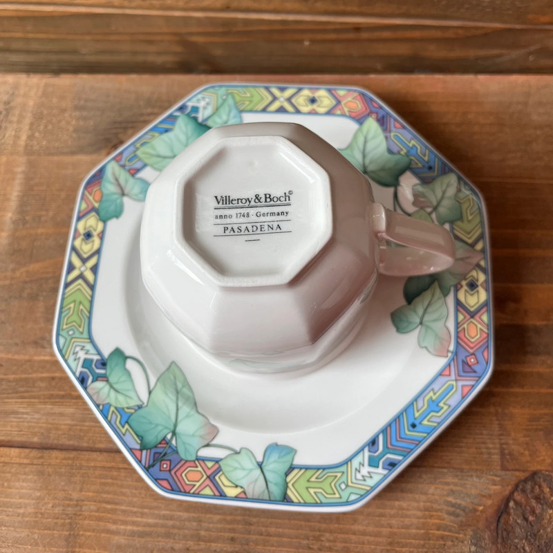 4 koffie koppen met schotels Pasadena van Villeroy & Boch 4