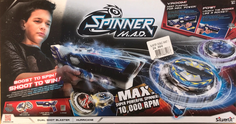 Blaster double shoot Silverlit Spinner Mad avec 2 toupies - Autre
