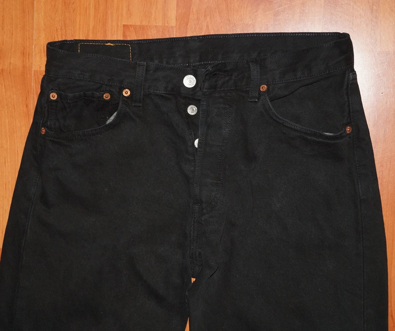 Jeans LEVIS 501 Straight W31 L32 (FR t41) noir brut 1803 2